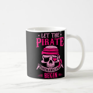 Caneca De Café Capitão Pirata Deixe as Travessuras de Pirata Come