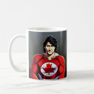 Caneca De Café Capitão Trudeau, Herói do Canadá