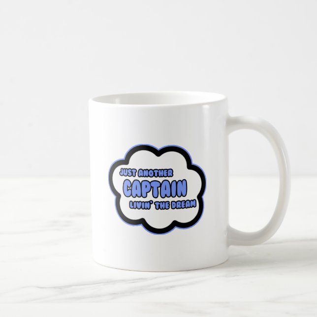 Caneca De Café Capitão. Vivendo O Sonho (Direita)