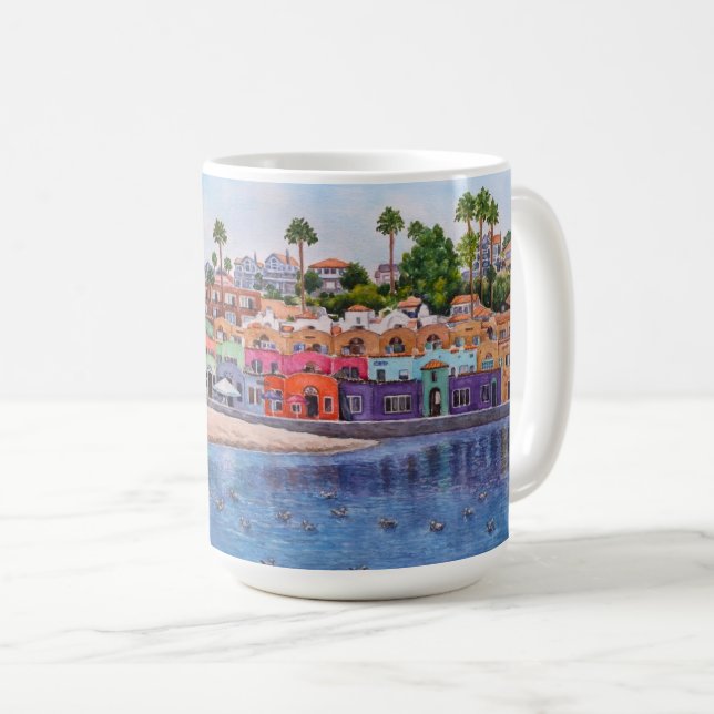 Caneca De Café Capitola Colorida  (Frente Esquerda)