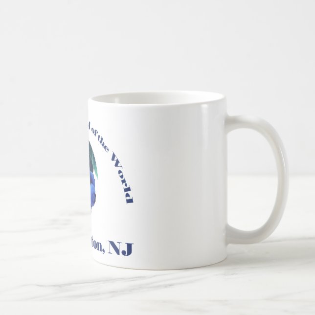 Caneca De Café Capitólio do mundo, Hammonton do mirtilo, NJ (Direita)