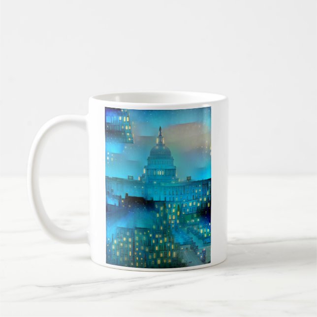 Caneca De Café Capitólio nos EUA em luzes (Esquerda)