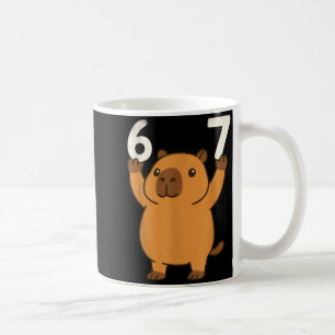 Caneca De Café Capivara 67 Meme Seis Sete Engraçado