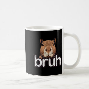 Caneca De Café Capivara Bruh Engraçado Capy Meme Roedor Homens Me