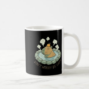 Caneca De Café Capivara engraçada não se preocupe seja capy roedo
