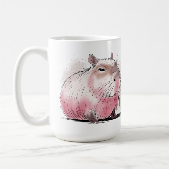 Caneca De Café Capivara Mal-humorada (Esquerda)