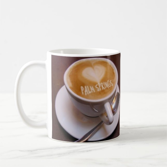 Caneca de Café Cappuccino Love Heart Palm Springs (Esquerda)