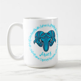 Caneca De Café Capricorn zodiac sign Blue Ram