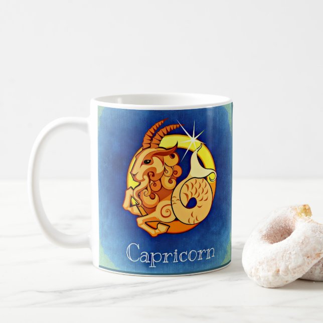 Caneca De Café Capricórnio (Com Donut)