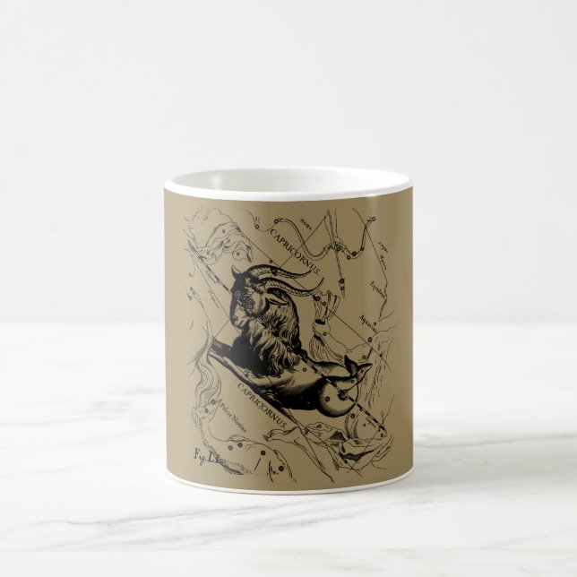 Caneca De Café Capricórnio Constelação Mapa Hevelius cerca de 169 (Centro)