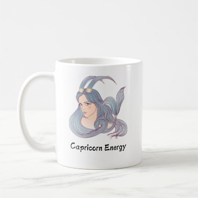 Caneca De Café Capricórnio Energia (Esquerda)