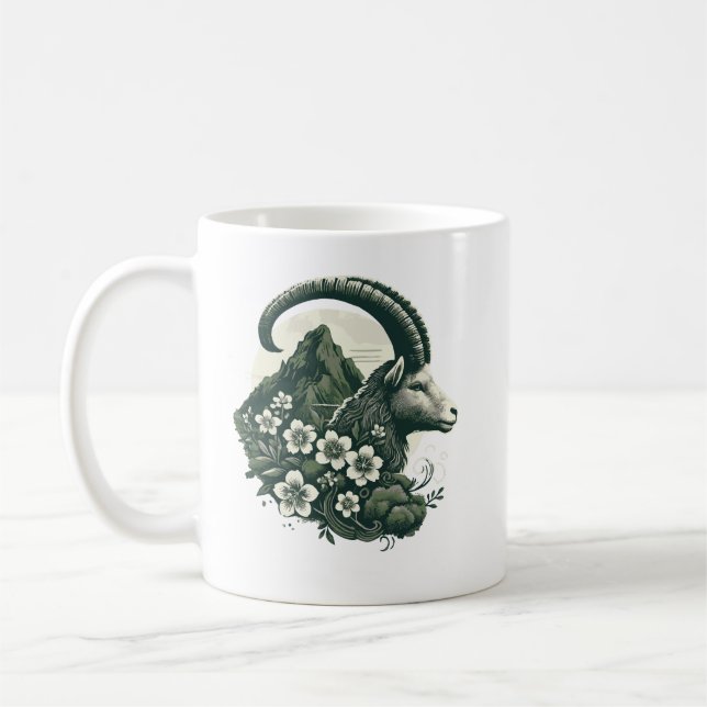 Caneca De Café Capricórnio Guardian - Espírito da Montanha (Esquerda)