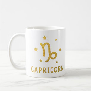 Caneca De Café Capricórnio - Símbolo Zodiac - Astrologia