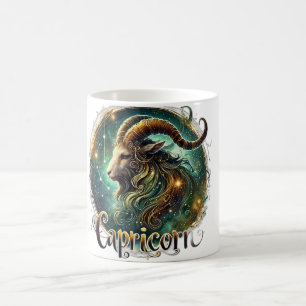 Caneca De Café Capricórnio Zodiac Mug - Design ♑ Elegante e cósmi