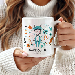 Caneca De Café Capricórnio Zodiac - Sinal Mug, Capricórnio