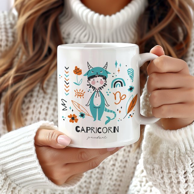 Caneca De Café Capricórnio Zodiac - Sinal Mug, Capricórnio (Criador carregado)