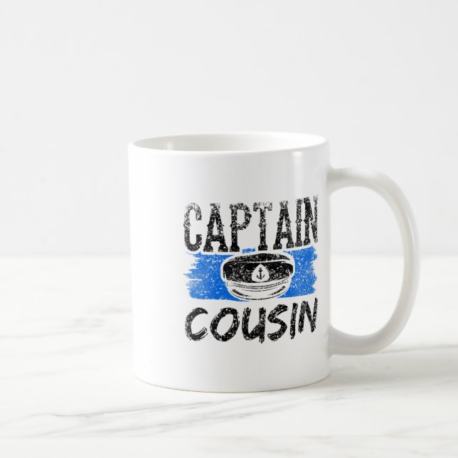 Caneca De Café Captain Cousin Yacht Crew Boat Ship  (Direita)