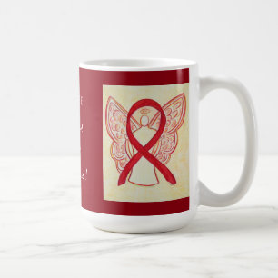 Caneca De Café Captura de Perícia Vermelha Fita Anjo Tampão Perso