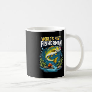 Caneca De Café Captura Definitiva Melhor Pescador do Mundo Apaixo