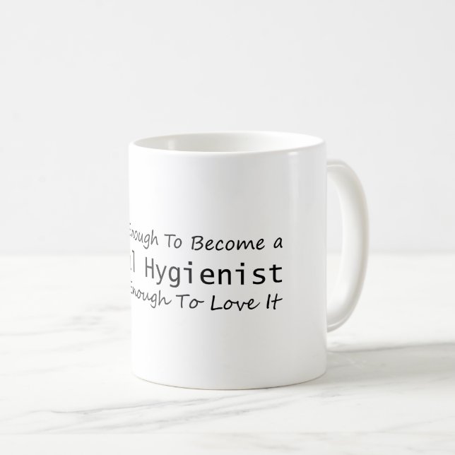 Caneca De Café Capturado o suficiente para se tornar um higenista (Frente Esquerda)