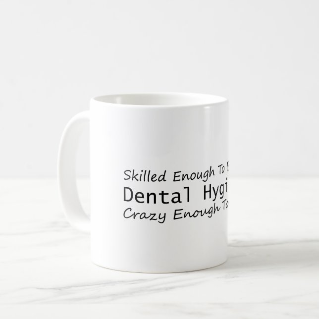 Caneca De Café Capturado o suficiente para se tornar um higenista (Frente Esquerda)