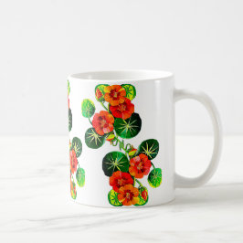 Caneca De Café Capuchinha flor comestível