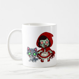 Caneca De Café Capuchinho Vermelho Zombie