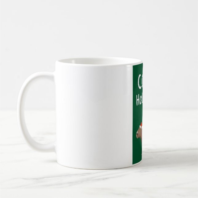 Caneca De Café Capy Holidays Capybara Natal (Esquerda)