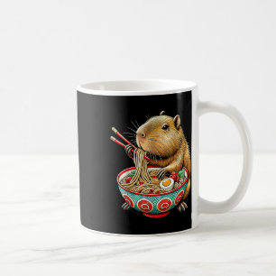 Caneca De Café Capybara ama Noodle Capybara comendo Ram Japonês