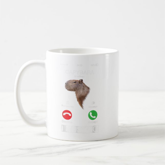 Caneca De Café Capybara Chama-Se Funny Capibara Rodent Animal L (Esquerda)