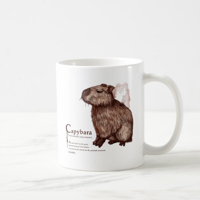 Caneca De Café capybara - chocolate (Direita)