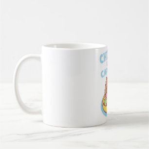 Caneca De Café Capybara Em Uma Piscina Flutuando Refrigerindo Com