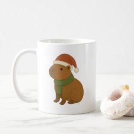Caneca De Café Capybara no Natal