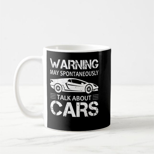 Caneca De Café Car Dealer Warning May Spontaneously Start Talking (Esquerda)