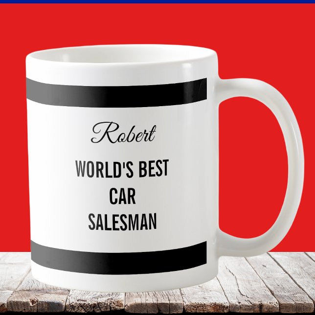 Caneca De Café Car Salesman Thank You Gift Mug (Criador carregado)