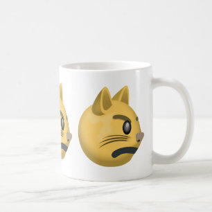 Caneca De Café Cara amuando Emoji do gato