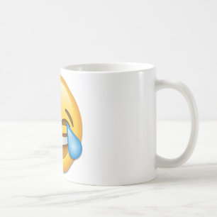 Caneca De Café Cara com os rasgos do emoji da alegria
