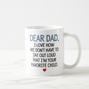 Caneca De Café Cara criança do favorito do pai