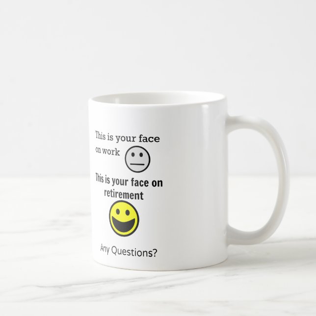 Caneca De Café Cara da aposentadoria (Direita)