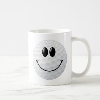 Caneca De Café Cara da bola de golfe