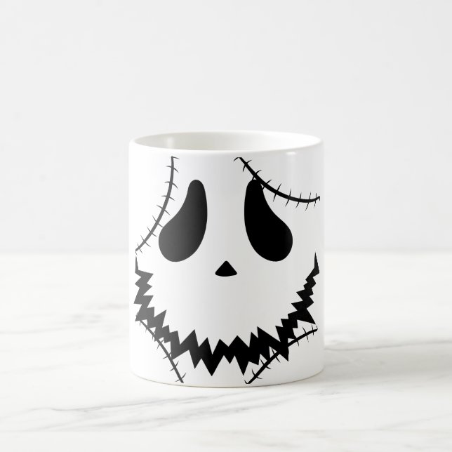 Caneca De Café Cara de abóbora-de-bico-de-lanterna (Centro)