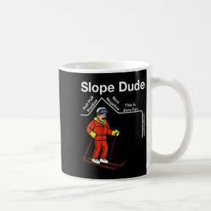 Caneca De Café Cara de Álgebra de Inclinação Engraçada Geometria