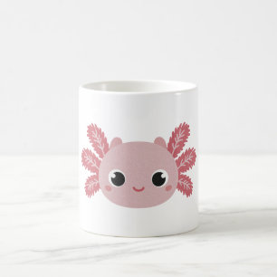Caneca De Café Cara de Axolote Fofa