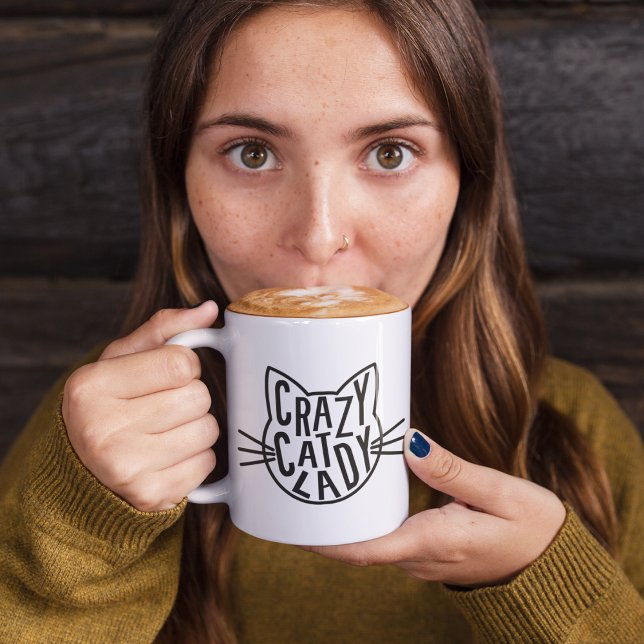 Caneca De Café Cara de Gato Louco (Criador carregado)