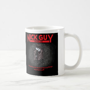 Caneca De Café Cara de Nick, detective privado