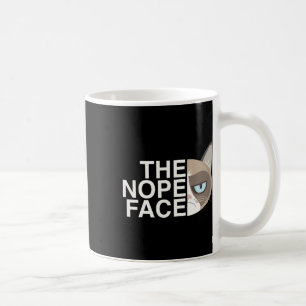 Caneca De Café Cara De Nope - Piada De Gato Engraçado E Preguiços
