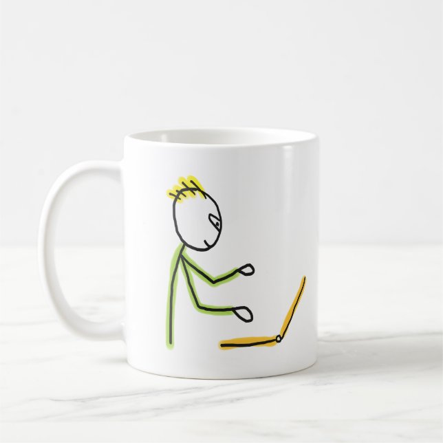 Caneca De Café Cara de Pau do Cara da Tecnologia (Esquerda)