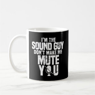 Caneca De Café Cara de som com Engenheiro de áudio Music Tech