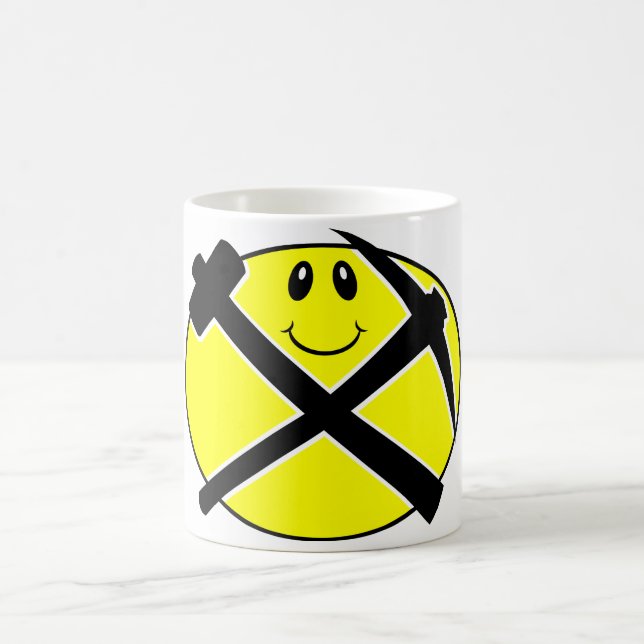 Caneca De Café Cara de sorriso Drinkware de Rockhound (Centro)