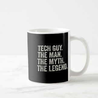 Caneca De Café Cara de tecnologia o homem o mito a lenda engraçad